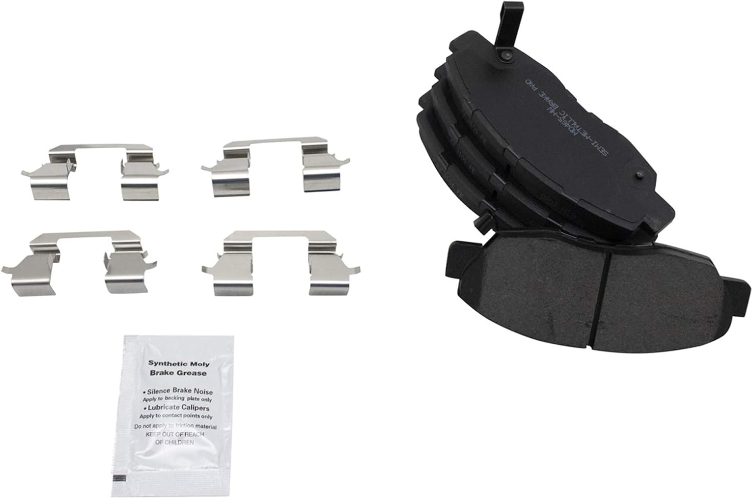 TRQ Front Brake Pad and Rotor Set Semi Metallic Vented Rotors Compatible with 2006-2011 Honda Civic