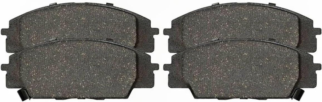 Front Driver and Passenger Side Drilled Slotted Ceramic Power Disc Set Kit Brake Rotors and Pads for Acura for CSX 2007-2010 for Honda for Civic 2006-2011