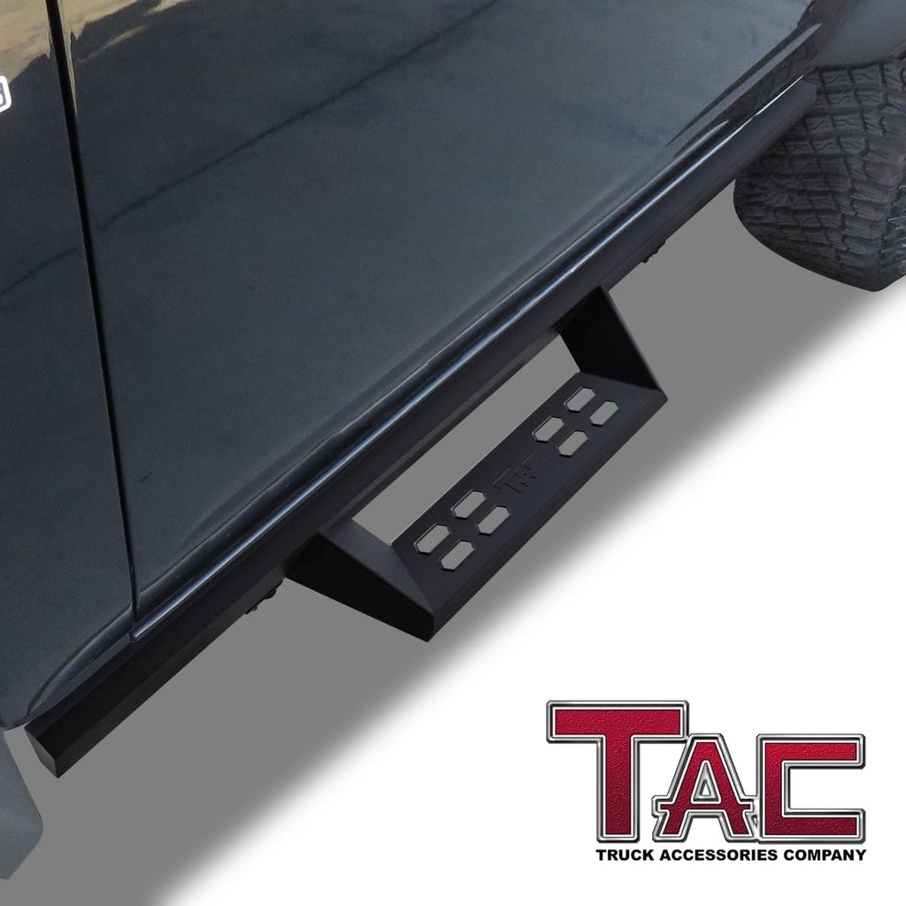 TAC Sniper Running Boards Fit 2021-2026 Ford Bronco 2 Door 4' Drop Side Steps Nerf Bars Automotive Exterior Accessories Fine Texture Black 2pcs