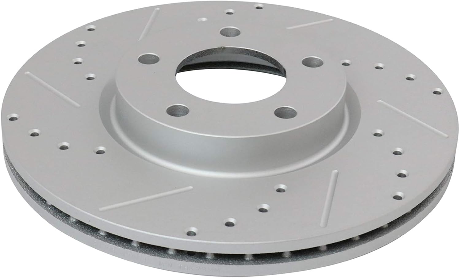 TRQ Performance Front and Rear Brake Rotor Set G Coated Drilled and Slotted Compatible with 2004-2013 Mazda 3
