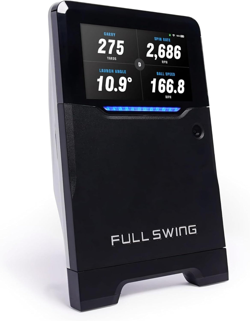 Full Swing Kit Golf Launch Monitor & Simulator Trusted by Tiger Woods | Portable Indoor/Outdoor Swing Data Analyzer | 16 Club & Ball Metrics | 5D Ai Machine Learning Radar | 4K Camera & OLED Display