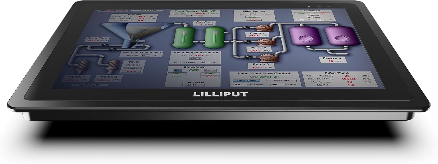 LILLIPUT Touch Screen Monitor, 10.1 Inches, 1500 Nits Brightness, Sullivan TK1019, Black (TK1019/T-Without Stand)