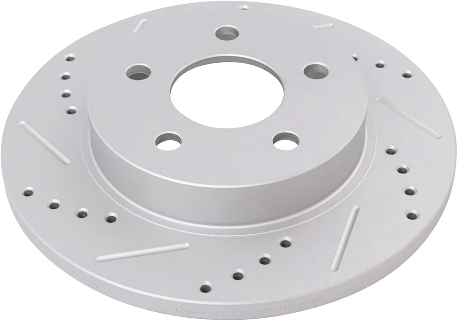 TRQ Front & Rear Performance Drilled Slotted Coated Rotor Kit for Chevy Pontiac