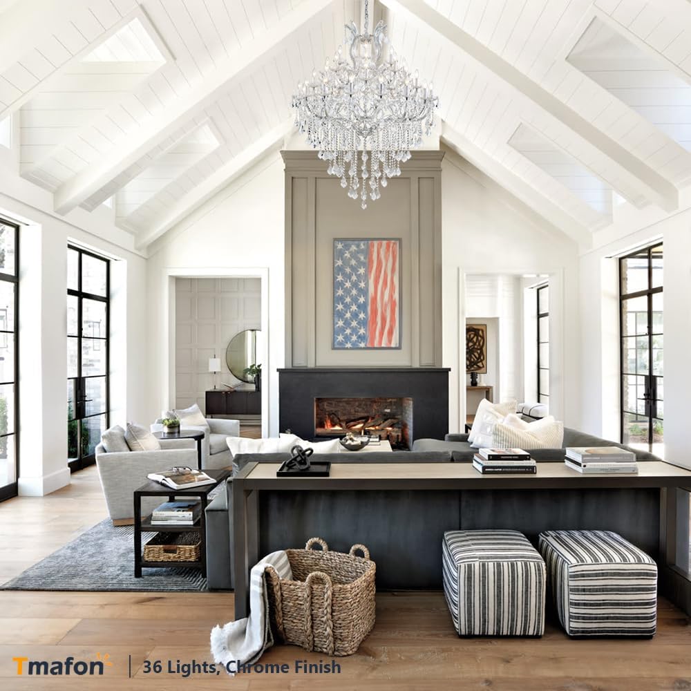 Modern Crystal Chandeliers for Dining Room - Small Crystals Chandelier Lights for Girls Bedroom, Dining Room, Hallway, Kitchen Island, Bathroom, Closet