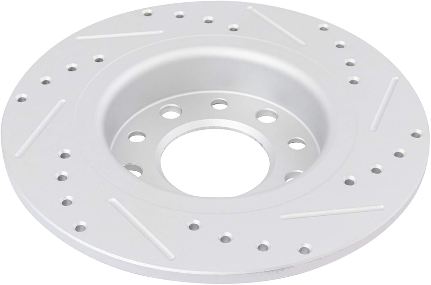 TRQ Performance Front and Rear Brake Rotor Set G Coated Drilled and Slotted Compatible with 2013-2016 Dodge Dart