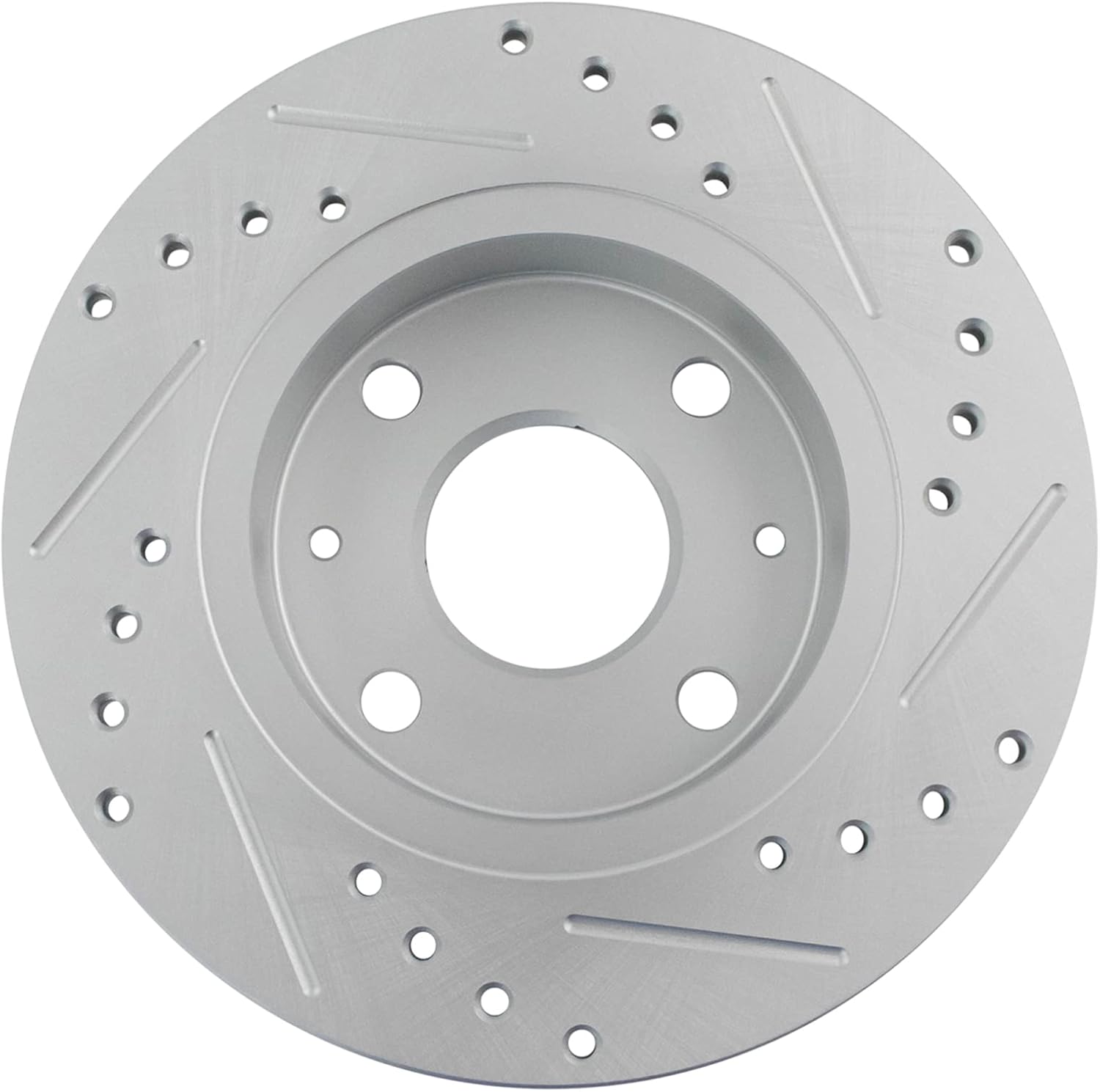 TRQ Performance Front and Rear Brake Rotor Set G Coated Drilled and Slotted Compatible with 1990-1993 Mazda Miata