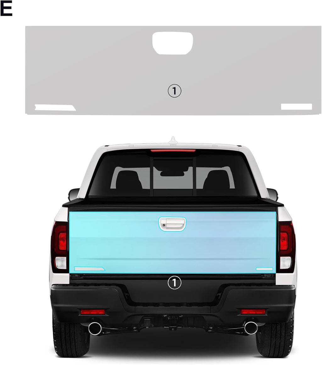 for 2024-2025 Honda Ridgeline Precut Paint Protective Film 8.5 Mil TPU PPF Clear Car HD Scratch Exterior Accessories (Trunk 1Pcs)