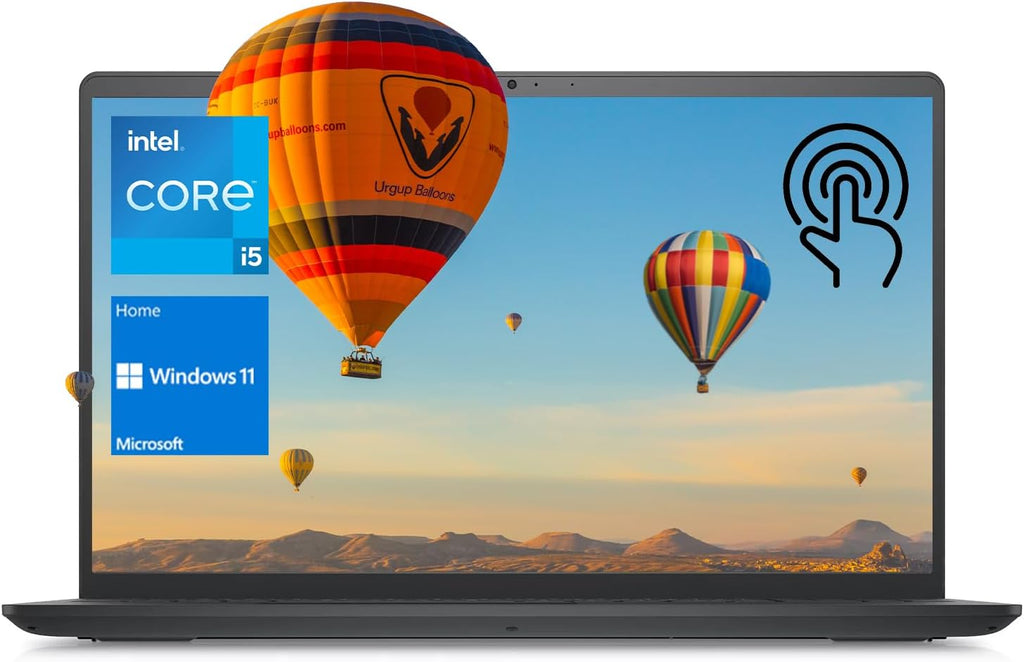 DELL Inspiron 3000 Series 3520 Laptop, 15.6' FHD Touchscreen, Intel Core i5-1155G7, 32GB DDR4 RAM, 1TB PCIe SSD, Webcam, SD Card Reader, Wi-Fi, Windows 11 Home, Black