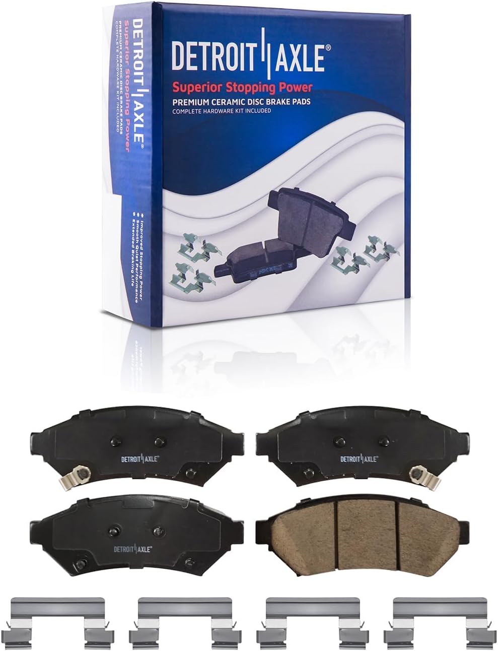 Detroit Axle - Front Brake Kit for 2004 Pontiac Grand Prix Disc Brake Rotors Replacement Ceramic Brakes Pads : 11.69 inch Rotor