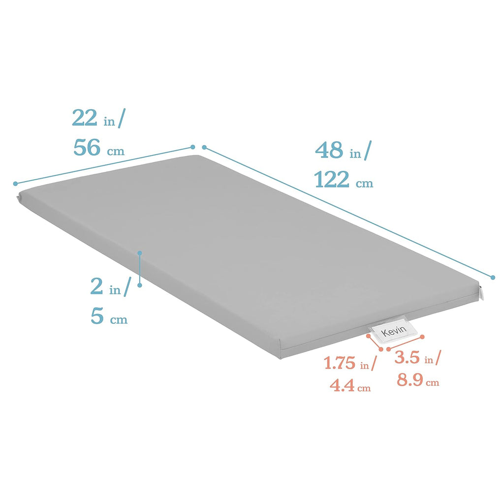 ECR4Kids SoftZone Rainbow Rest Mat, 2in, Sleeping Pad, Contemporary, 5-Piece