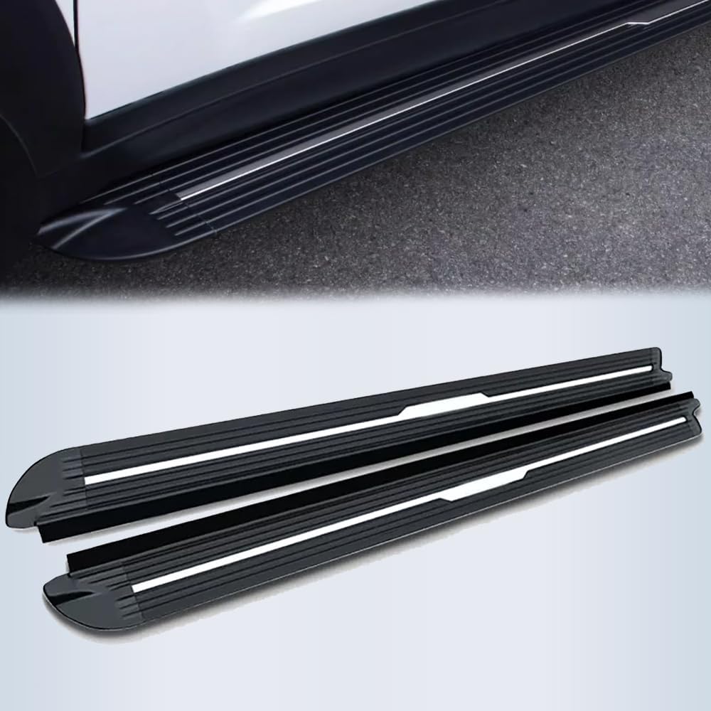 2pcs Running Board Side Step fit for Hyundai KONA 2018-2023 Automotive Exterior Accessories NerfBar Aluminium Pedal (with Brackets)