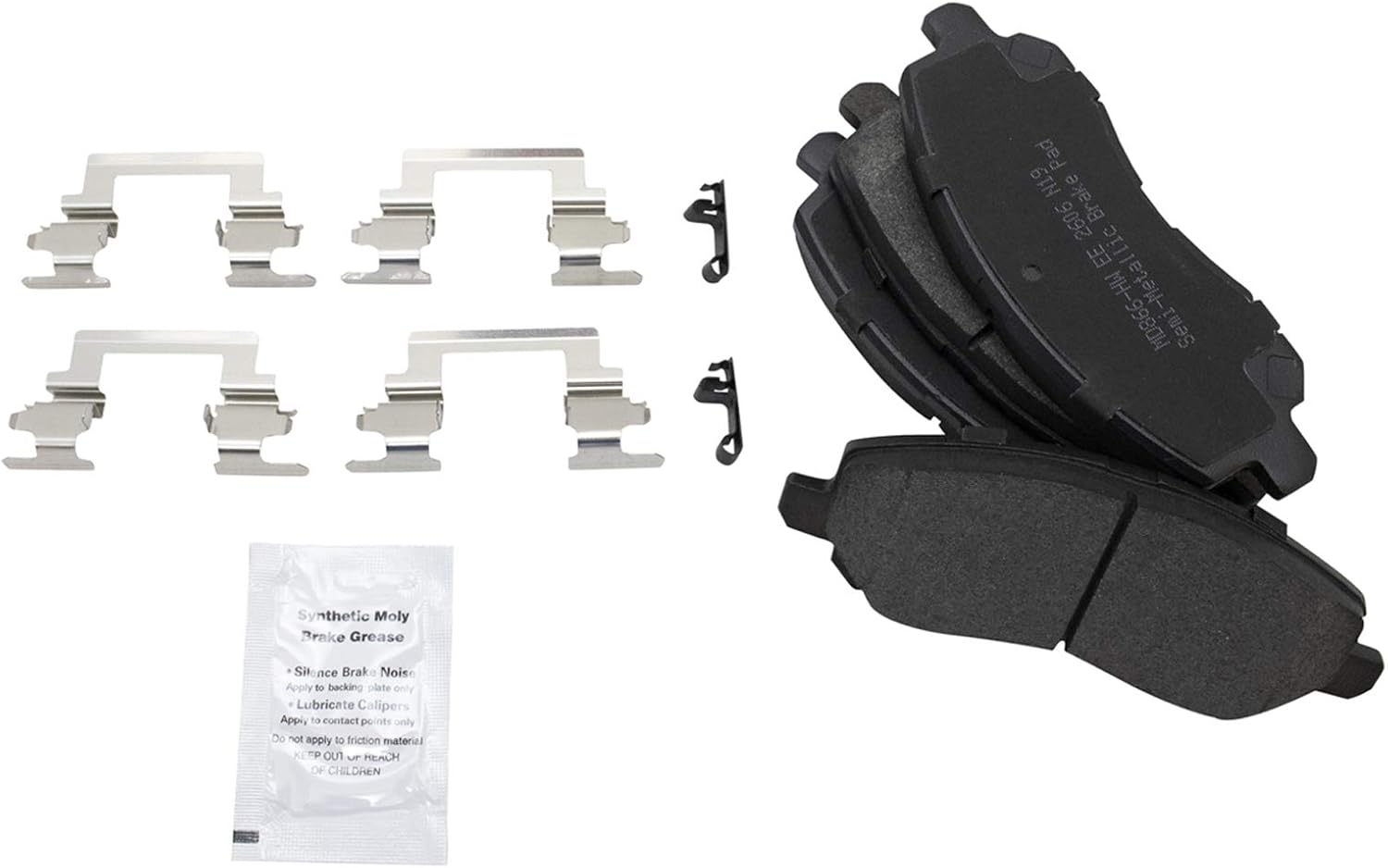 TRQ Front Brake Pad and Rotor Set Semi Metallic Vented Rotors Compatible with 2007-2017 Jeep Patriot Compass 2007-2019 Mitsubishi Outlander 2011-2021 Outlander Sport 2008-2012 Eclipse