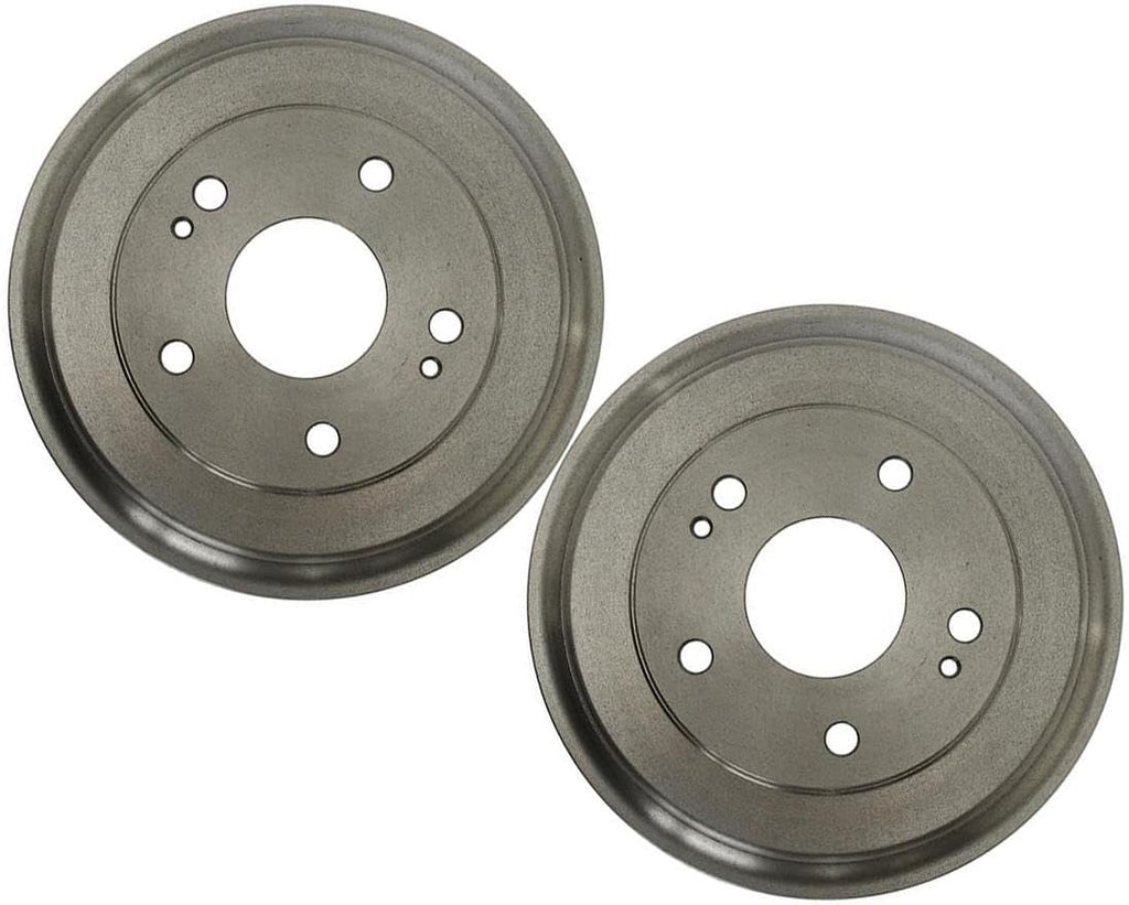 Brake Drum Set (2) Rear for Honda Civic 1.8L 2006 2007 2008 2009 2010 2011 2013 2014 2015, for Honda Civic 1.8L Manual 2013 2014 2015 Left Right Automotive Replacement Brake Kit