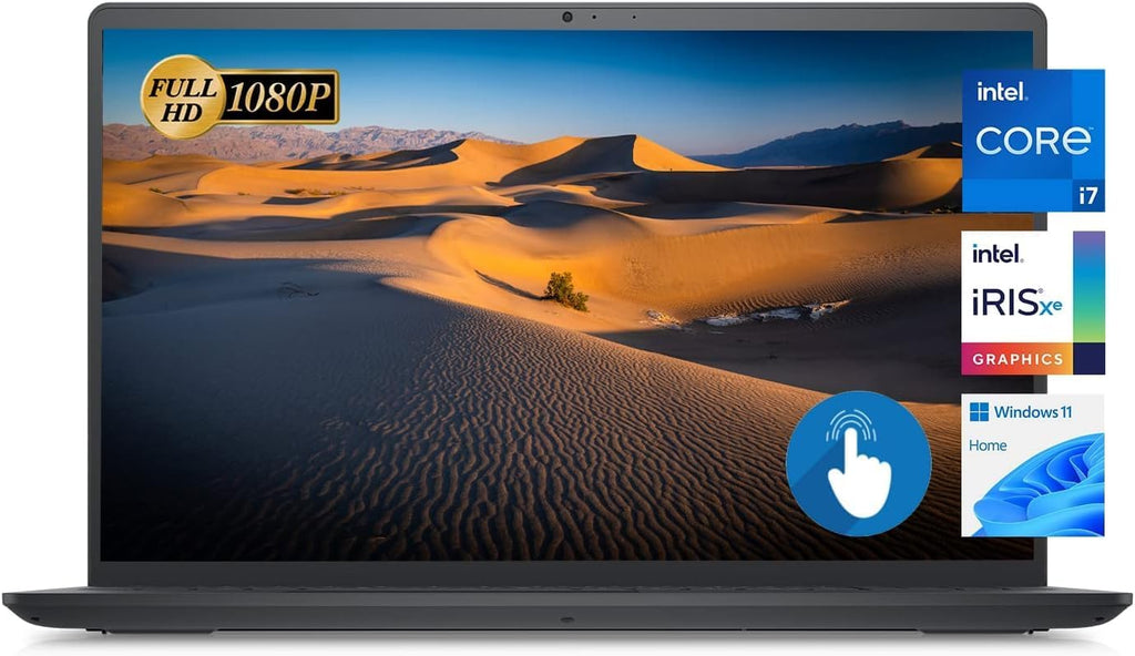 Dell Inspiron 15 3530 Laptop, 15.6' FHD Touchscreen, Intel Core i7-1355U Processor, 16GB RAM, 1TB SSD, Webcam, HDMI, Bluetooth, Wi-Fi 6, Windows 11 Home, Black