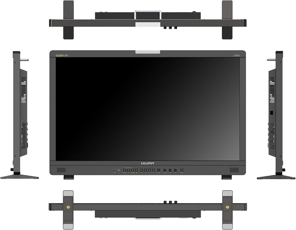 LILLIPUT UQ31 31.5-Inch 4K Production Monitor with HDR, 3840x2160 Resolution, 1000 Nits Brightness, 12G-SDI and HDMI 2.1 Inputs, Waveform Tools, Battery Plate (UQ31-ABBP with Gold Mount Plate)
