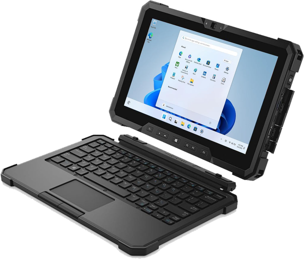 Dell Latitude 7212 Rugged Extreme Tablet PC, 11.6' FHD Touch, i7-8650U up to 4.2GHz, Outdoor-Readable, 16GB RAM, 512GB SSD, USB-C, 4G LTE, Dedicated GPS, Detachable Keyboard, Windows 11 Pro (Renewed)
