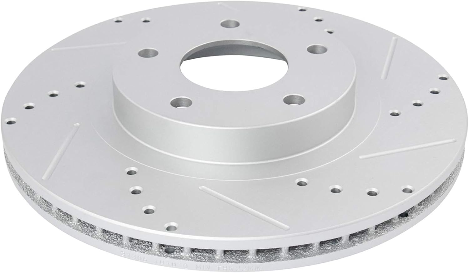 TRQ Performance Front and Rear Brake Rotor Set G Coated Drilled and Slotted Compatible with 2002-2004 Infiniti I35 2002-2003 Nissan Maxima