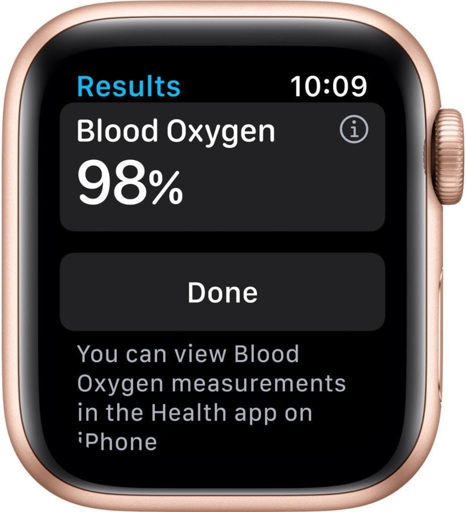 Apple Watch Series 6 (GPS + Cellular, 40mm) Gold Stainless Steel Case with Pink Sport Band (Renewed)
