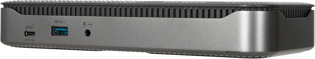Targus USB C Hybrid/Universal Quad 4K Docking Station, Single 8K or Quad 4K UHD Display, 2 DisplayPort or 2 HDMI Ports, 100W Power Delivery (DOCK710USZ) Silver