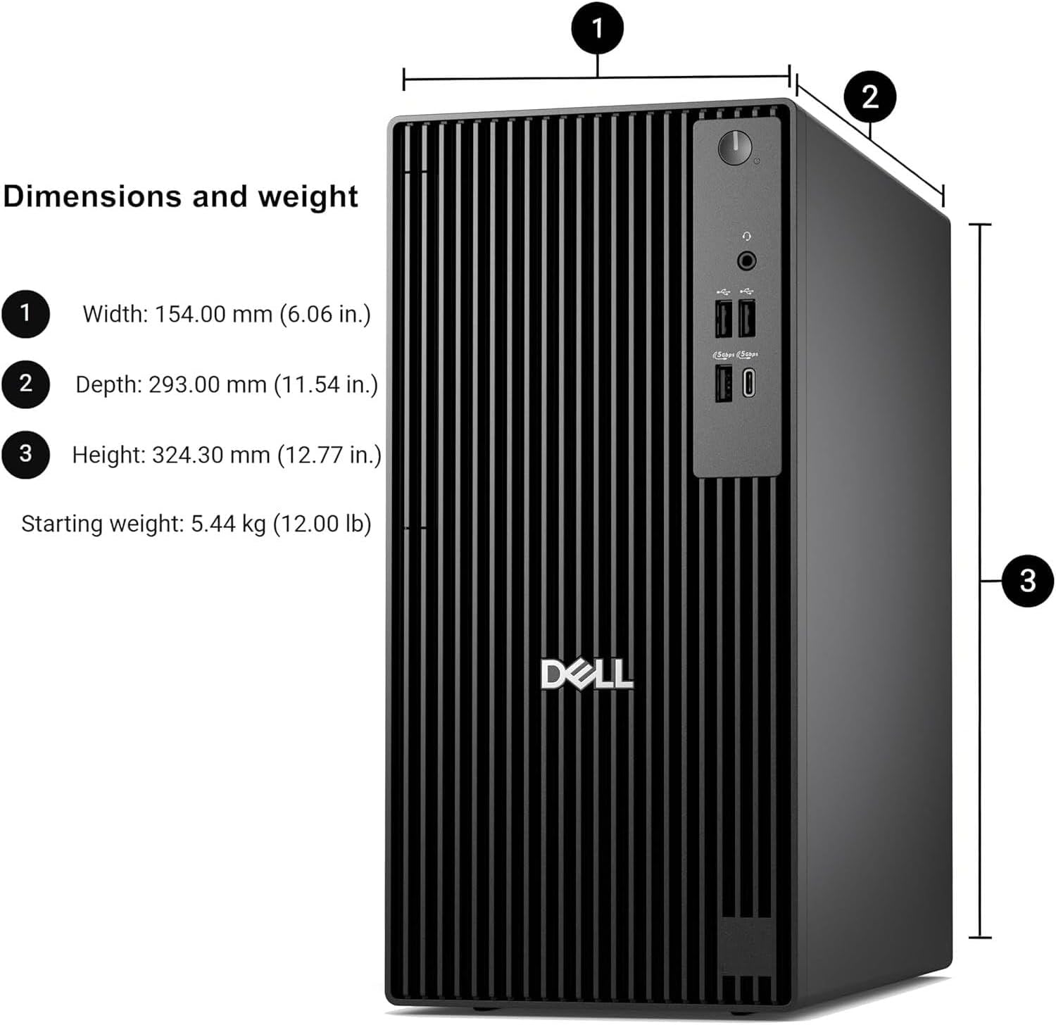 Dell QCT1250 Business Desktop, New OptiPlex Version - Intel 14th Gen i5-14500(Beats Intel 13th Gen i7-13700), Ultra-Quiet Design, Windows 11 (16GB RAM | 512GB SSD)