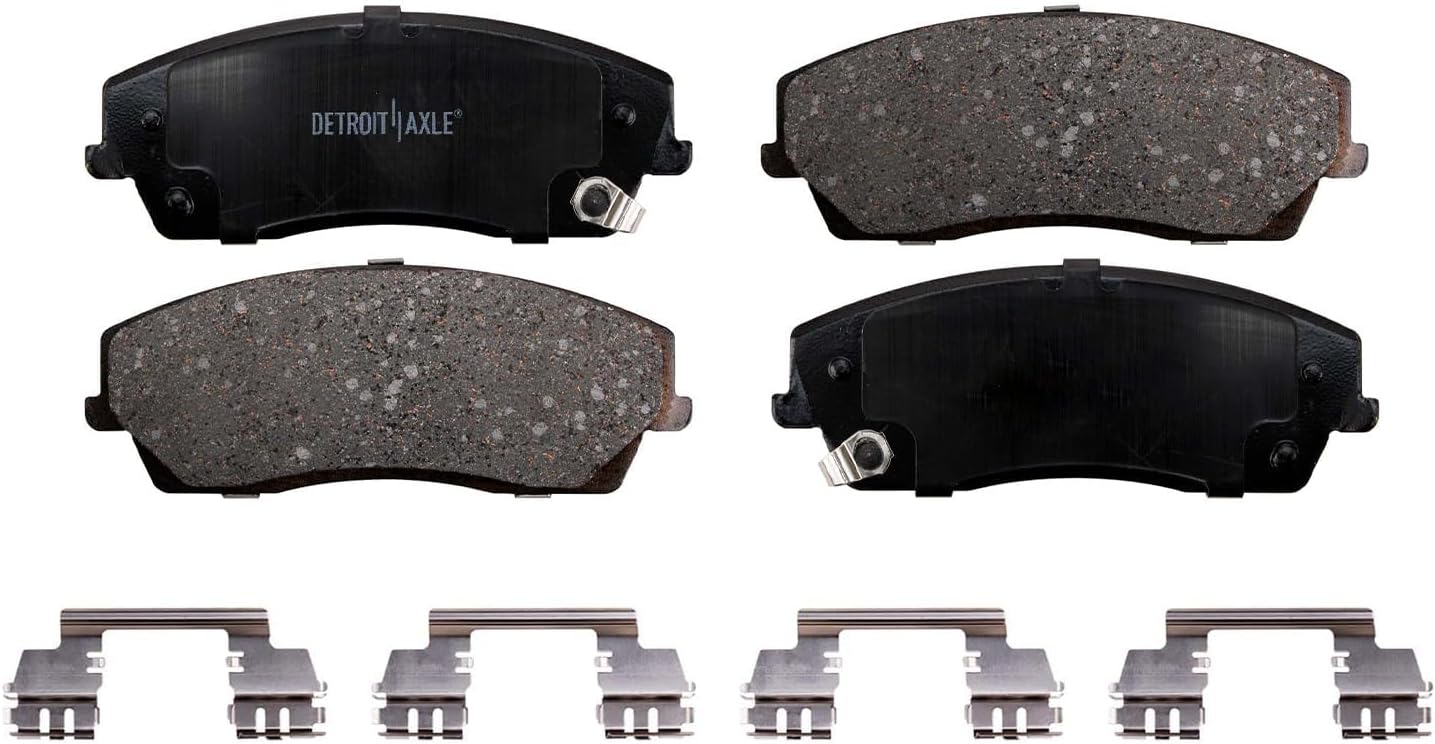 Detroit Axle - Front Brake Kit for Chrysler 300 Dodge Challenger Charger Magnum Brake Rotors and Ceramic Brakes Pads Replacement: 12.60' inch Rotors