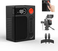Moman V-Mount Battery, Power 99 Camera bettert Mini V Lock Batterys 99Wh/6900mAh with Time Display Compatible with Smallrig BMPCC 4k 6k Camera Camcorder Monitor D-TAP/USB-C/A Output