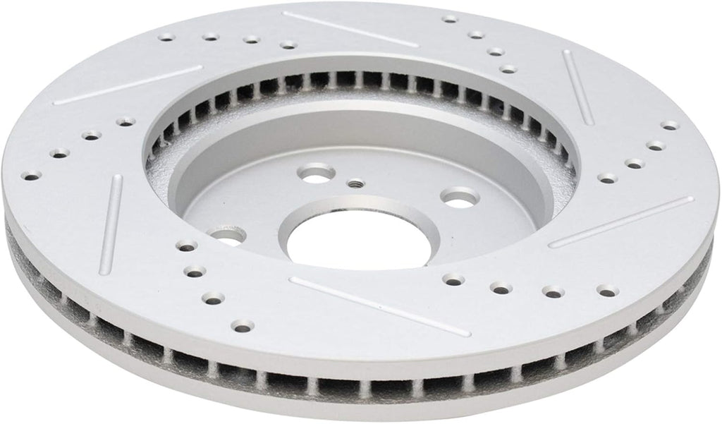 TRQ Performance Front and Rear Brake Rotor Set G Coated Drilled and Slotted Compatible with 2002-2003 Lexus ES300 2002-2006 Toyota Camry 2005-2007 Avalon 2004-2008 Solara