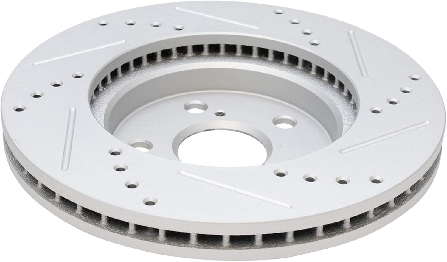 TRQ Performance Front and Rear Brake Rotor Set G Coated Drilled and Slotted Compatible with 2006-2015 Lexus IS250