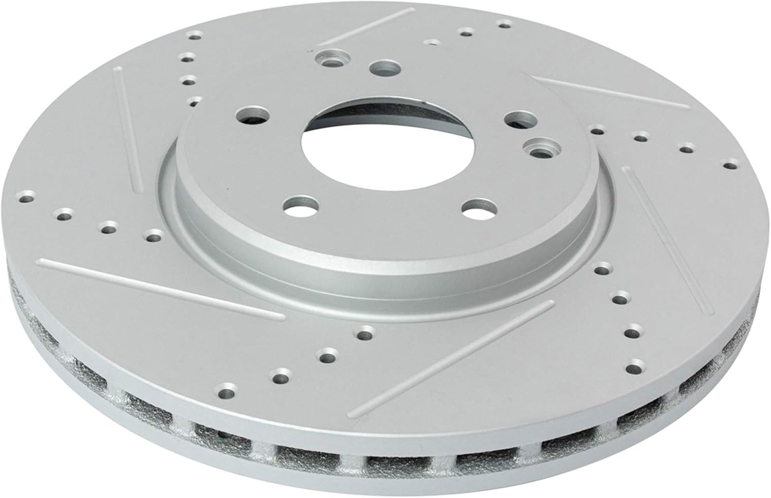 TRQ Performance Front & Rear Brake Rotors Set 4 Piece G-Coated Slotted X Drilled for 03-05 C240 06-07 C280 01-05 C320 C350 98-05 CLK320 06-09 CLK350 99-03 CLK430 98 E300 96-02 E320 98-02 E430