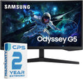 Samsung 27-in G55C Odyssey Curved Gaming Computer LED Monitor - LS27CG552ENXZA Bundle w 2 Year Assurance Add-On