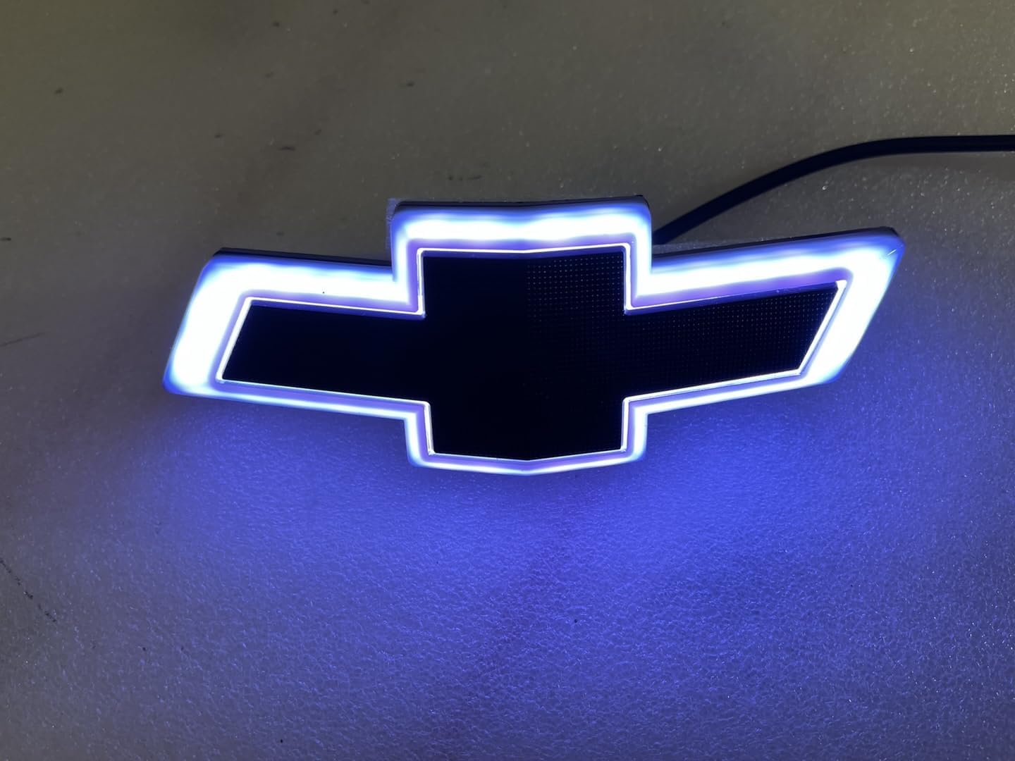 Autogem 2016–2024 Chevrolet Camaro RGB Lighted Grille Emblem – Black Exterior LED Bowtie Badge