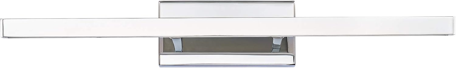 Parallax 18in LED Up or Down Bathroom Vanity or Wall Light 3-CCT 2700K-3000K-3500K Set to 2700K in Chrome