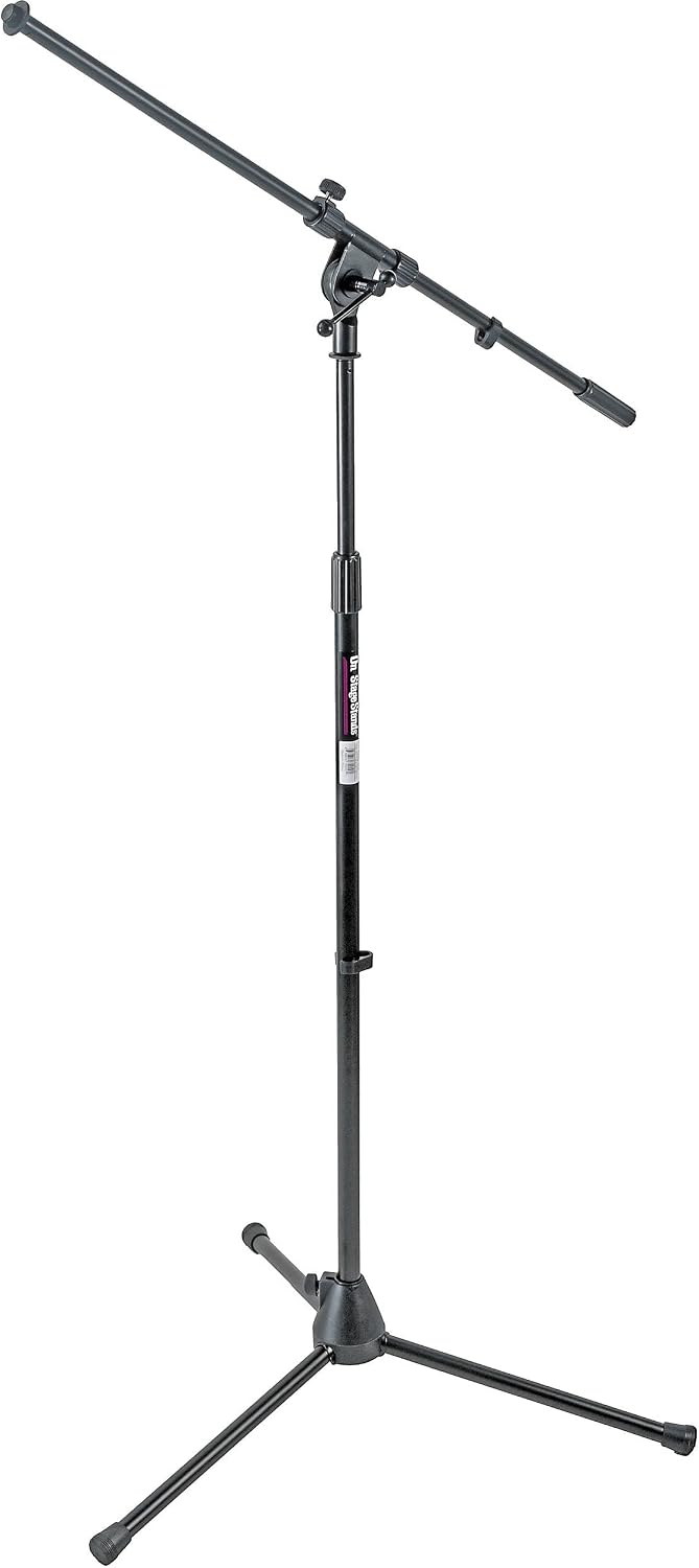Rode NT1 Signature Series Condenser Microphone (White) with AI-1 USB Audio Interface, White NTH-100 Professional Over-Ear Headphones and On-Stage MS7701B Boom Microphone Stand
