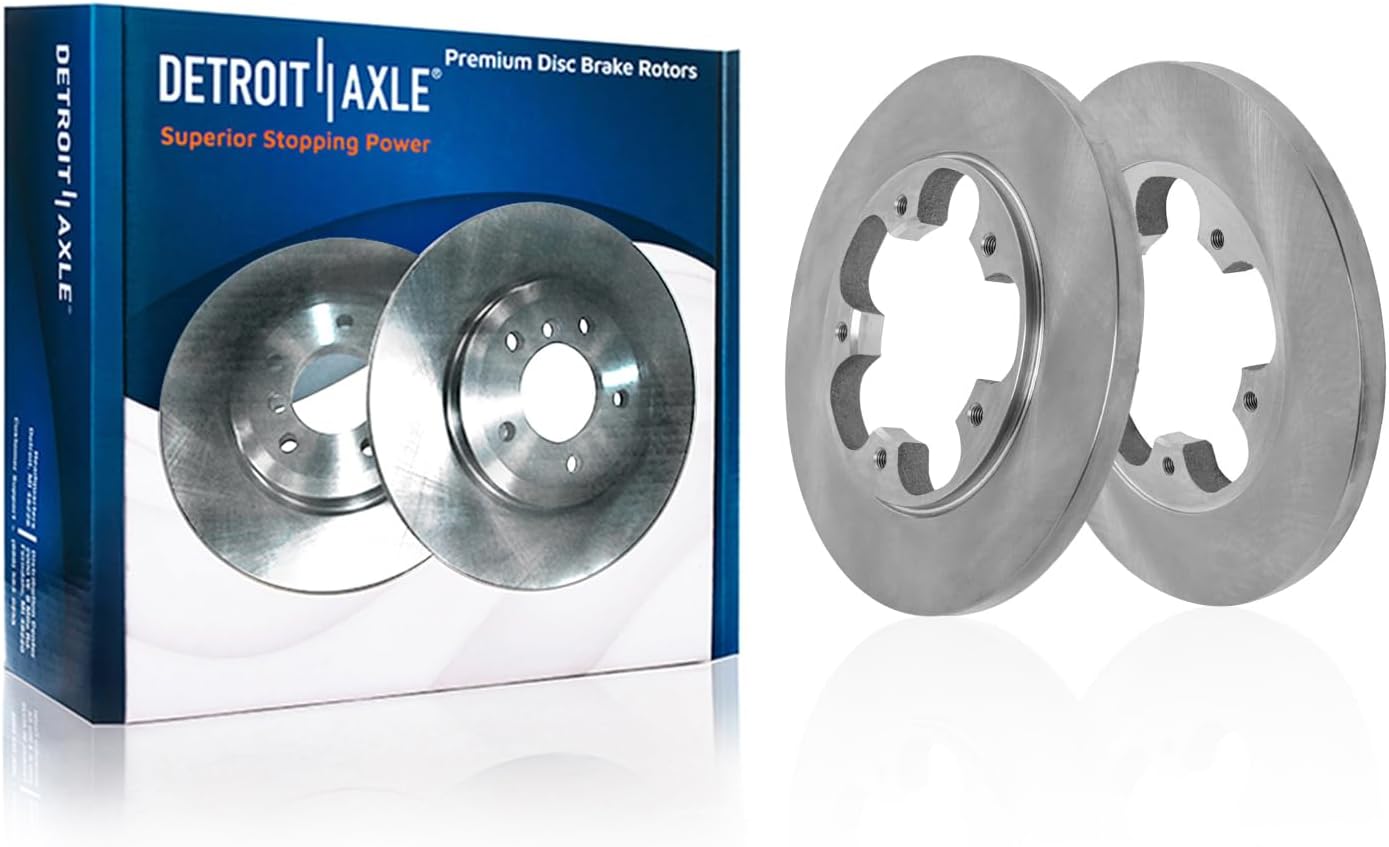 Detroit Axle - Brake Rotors for 2015-2023 Ford Transit-150 Transit-250 Transit-350, Disc Brake Rotors 2016-22 Replacement: 12.13' Front and Rear Rotors