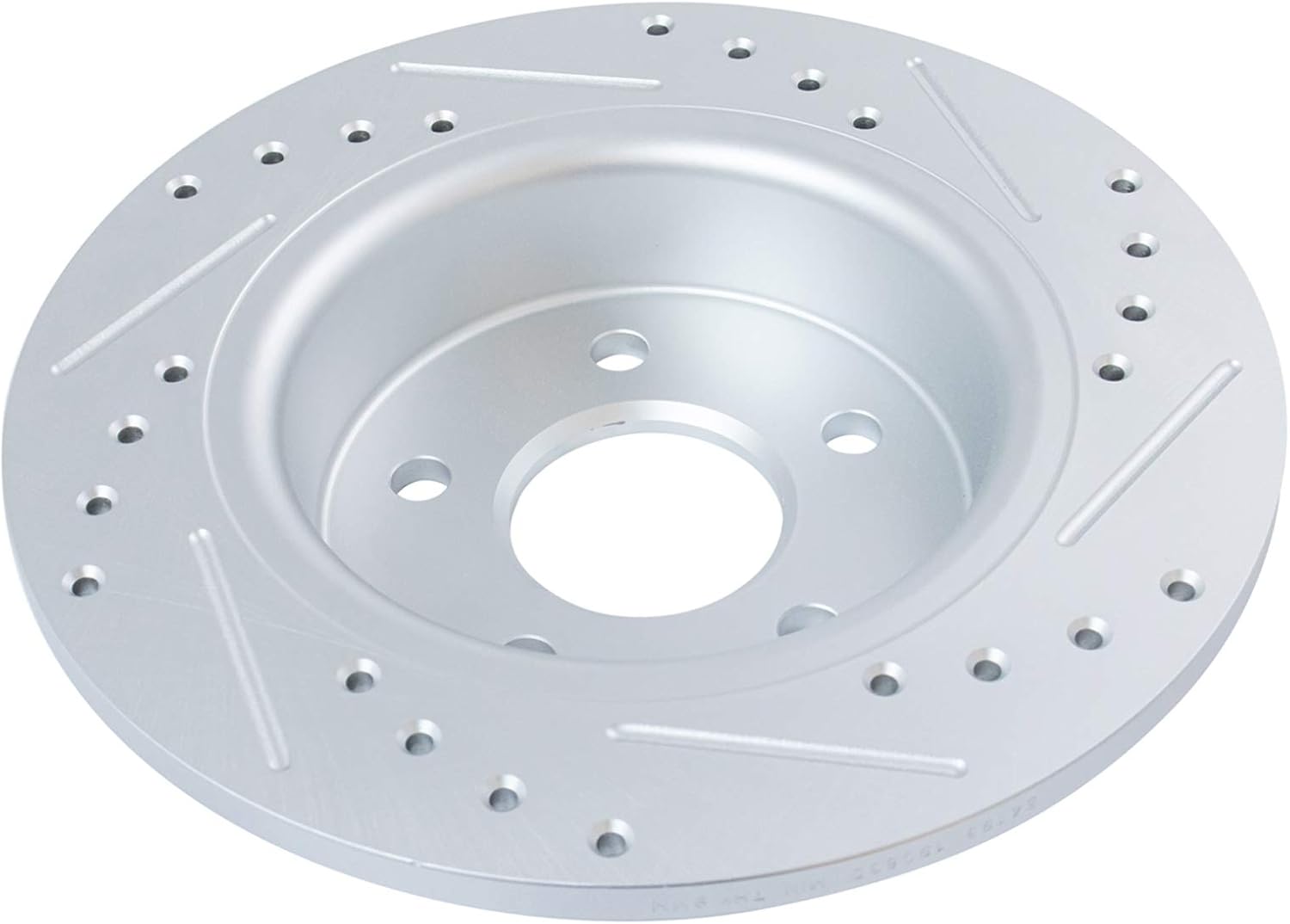 TRQ Performance Front and Rear Brake Rotor Set G Coated Drilled and Slotted Compatible with 2013-2017 Ford C-Max 2013-2016 Escape