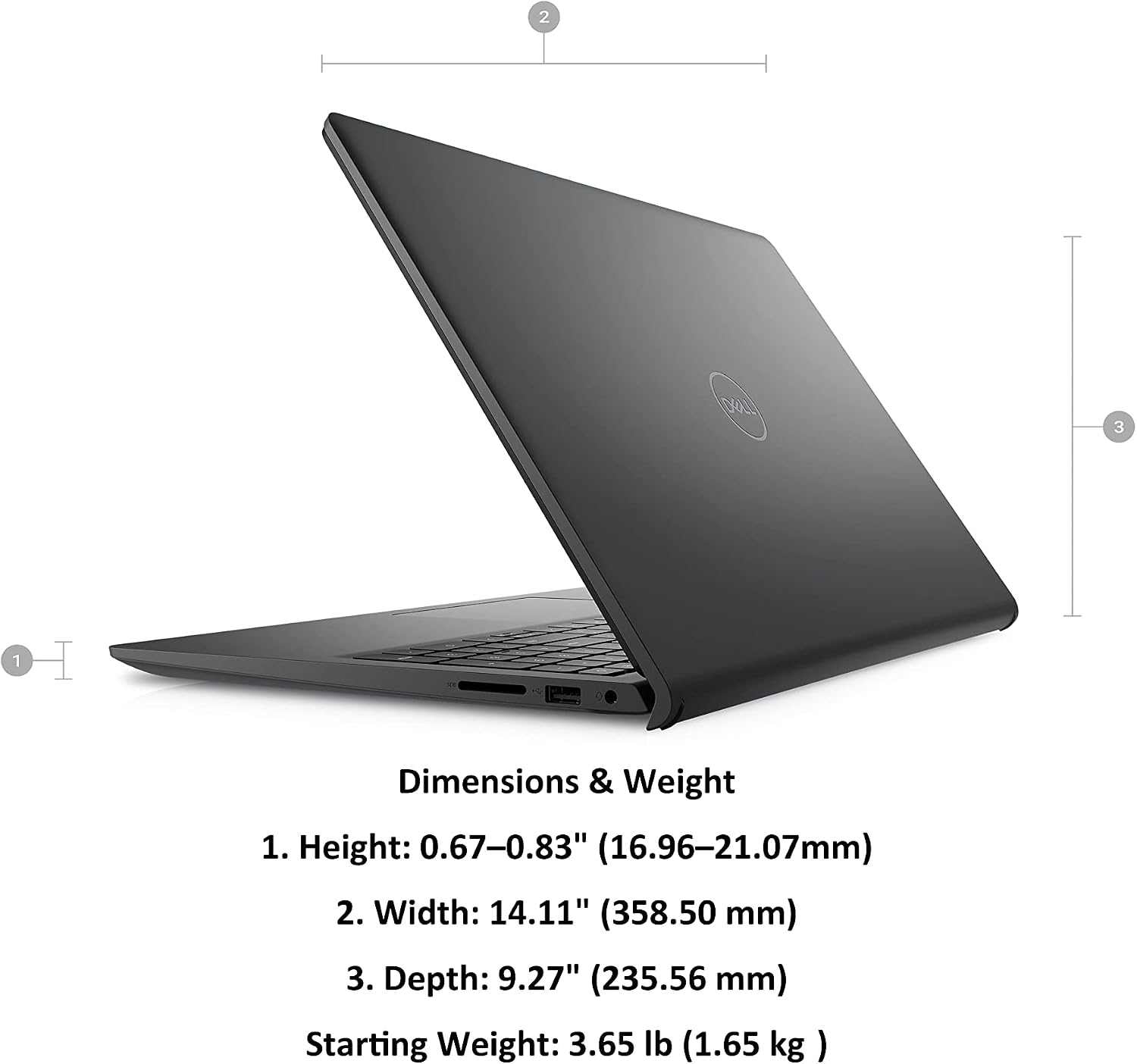 Dell Inspiron 15 15.6' Business Laptop (FHD 120Hz WVA Anti-Glare, Intel 10-Core i7-1255U, 32GB RAM, 1TB SSD), Numeric Keypad, Narrow-Bezel, Inspiron 3000 3520, Webcam, Wi-Fi 6, Win 11 Pro, Black