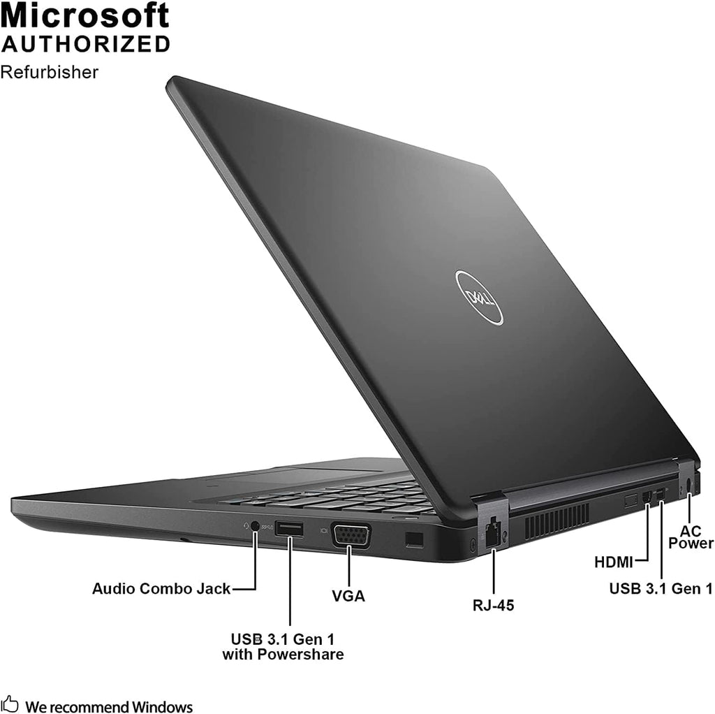 Dell Latitude 5490 Business Laptop, 14' FHD (1920 x 1080), Intel Core i7-8650U up to 4.20GHz, 16GB DDR4 RAM, 960GB SSD, HDMI, USB-C, Webcam, windows 11 Pro (Renewed)