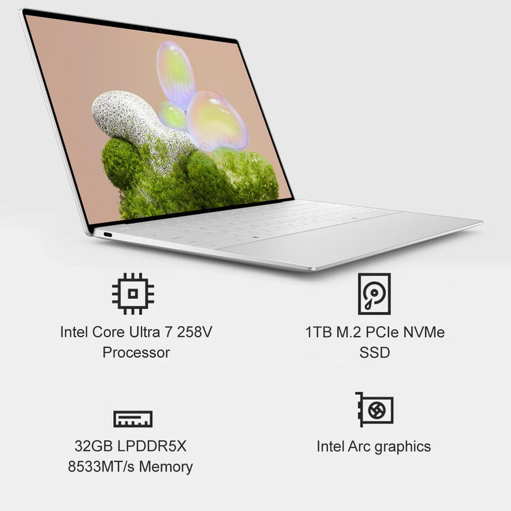 Dell XPS 13 9350 AI PC Business Laptop, (13.4' FHD+ 120Hz, Intel Core Ultra 7 258V, 32GB DDR5, 1TB SSD), 2X Thunderbolt 4, Copilot+ PC, Backlit, 1080p RGB Webcam, FP, Wi-Fi 7, Win 11 Pro, Platinum