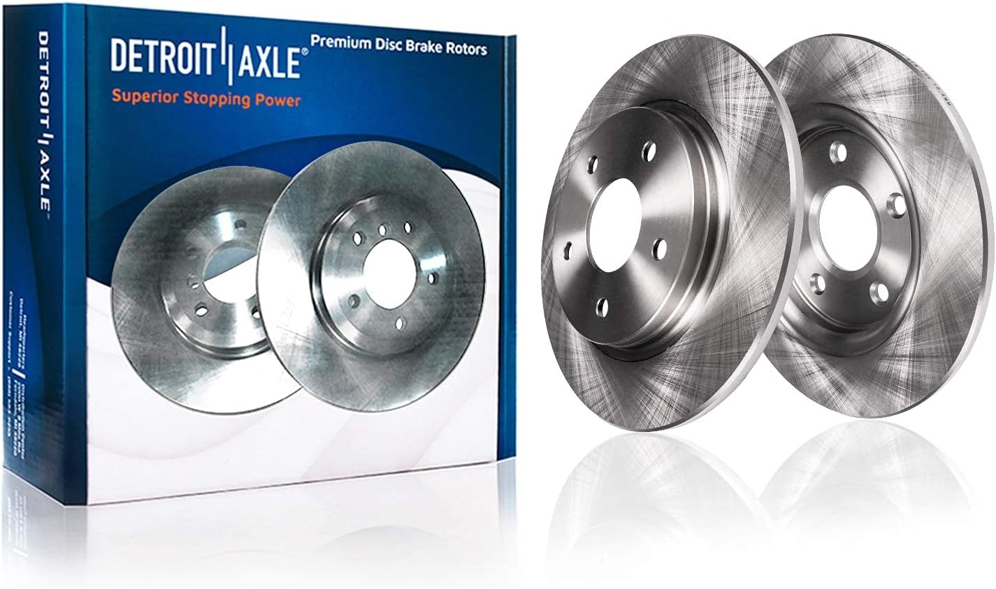 Detroit Axle - Brake Kit for 2017-2018 Hyundai Santa Fe, 2017-2019 Santa Fe XL, Disc Brake Rotors Ceramic Brake Pads Front & Rear Replacement