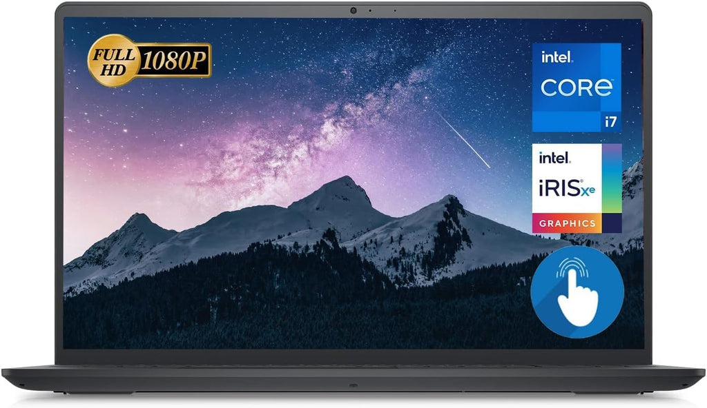 DELL Inspiron 15 3000 Series 3520 Laptop, 15.6' FHD Touchscreen, 12th Gen Intel Core i7-1255U, 32GB RAM, 1TB PCIe SSD, Webcam, HDMI, Wi-Fi 6, Windows 11 Home, Black