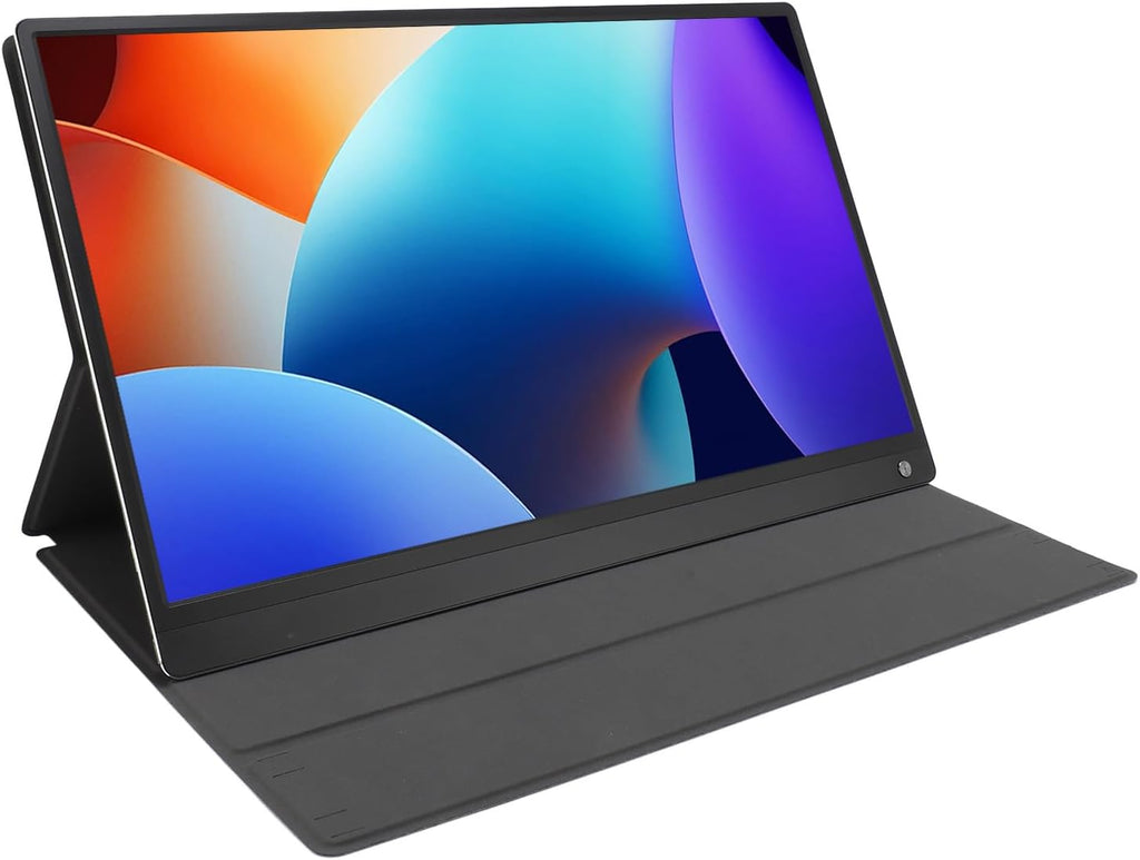 15.6 in Portable Monitor 1080P FHD HDR, Laptop Touchscreen External Display for Travel, Touch Monitor with Power Cable and Power Adapter, for Laptop Phone PC Tablet