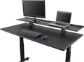 Stand Up Desk Store Clamp-On Adjustable Height Desk Shelf Monitor Stand (60' Wide)