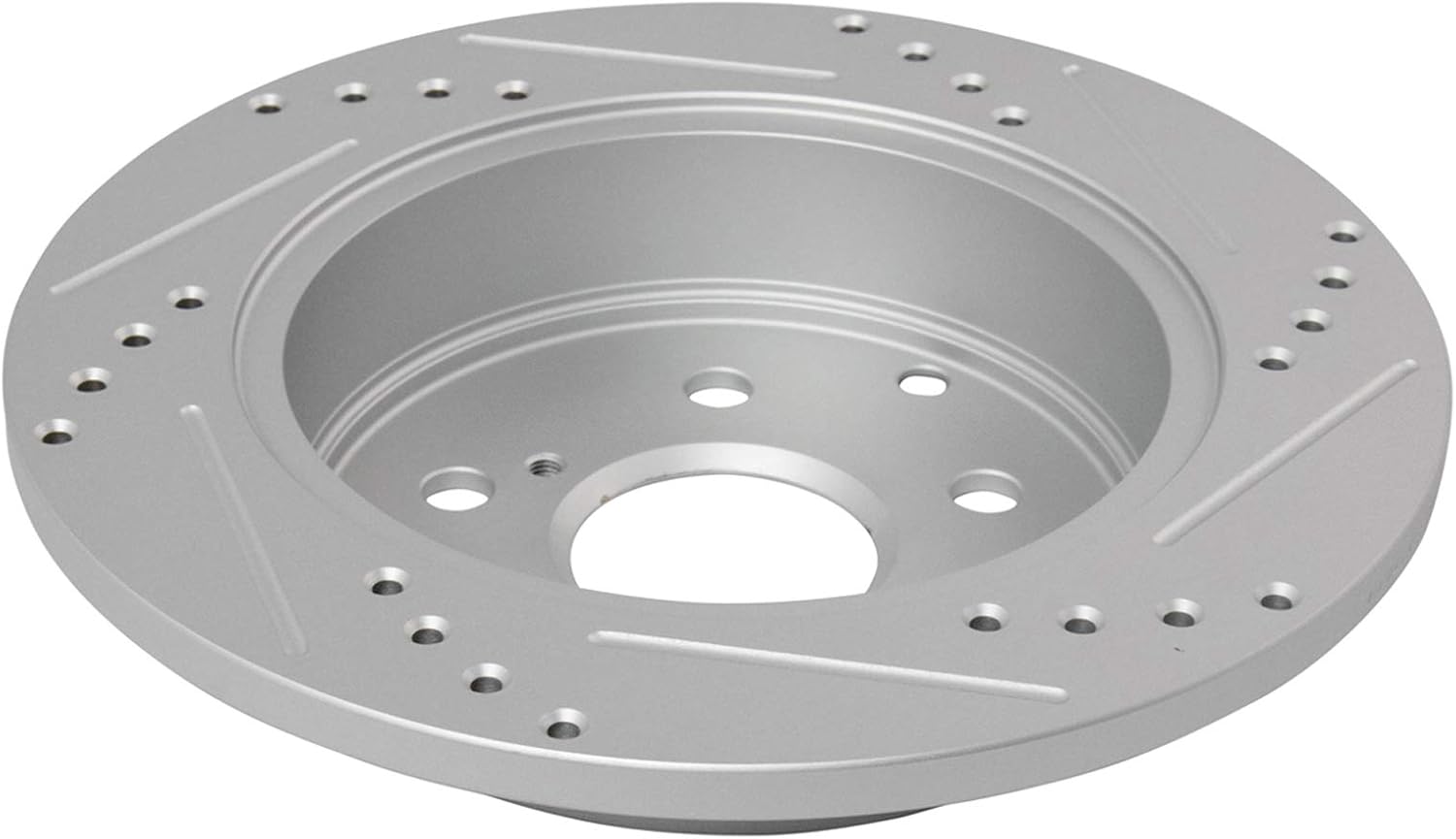TRQ Performance Front and Rear Brake Rotor Set Coated Drilled Slotted Compatible with 13-18 Toyota RAV4 XLE Limited SE 16-18 Toyota RAV4 Hybrid XLE Limited SE Japan Built Models 1st VIN Digit J