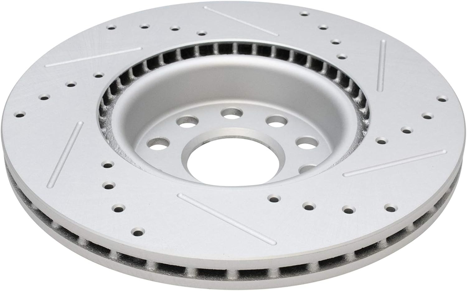 TRQ Performance Front and Rear Brake Rotor Set G Coated Drilled and Slotted Compatible with 2011-2013 Audi A3 2011-2013 A3 Quattro 2009-2013 Volkswagen Eos 2013-2017 Beetle 2011-2018 Jetta