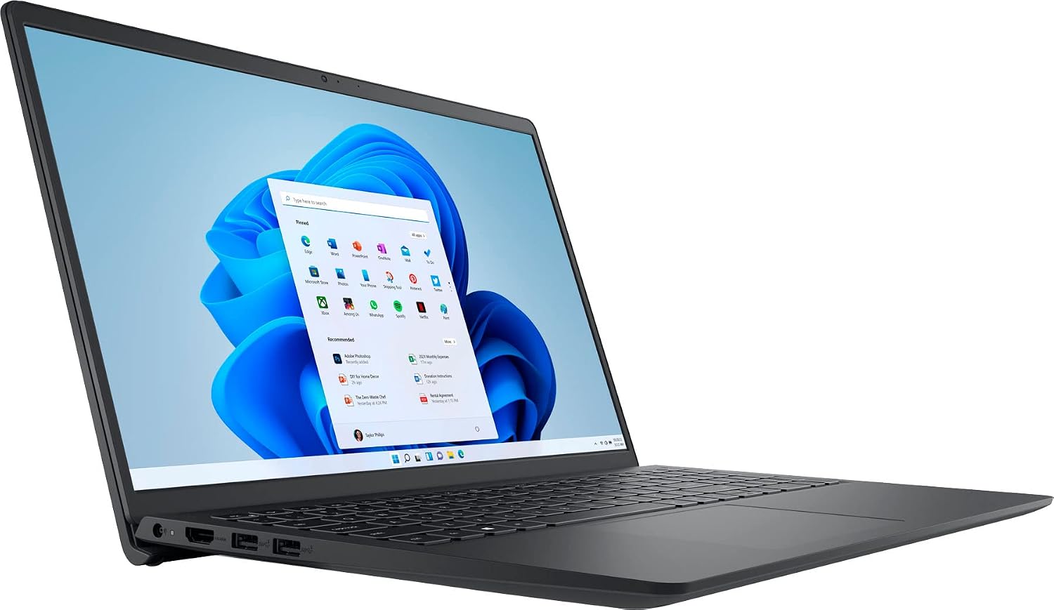 Dell Laptop | Inspiron 15 i3515 | 15.6' 1366 x 768 LED-Backlit | AMD Ryzen 5 3450U 4-Core | 8GB DDR4 | 512GB SSD | Windows 11 Home | Wi-Fi 5 - Bluetooth 5-720p HD Camera - Black
