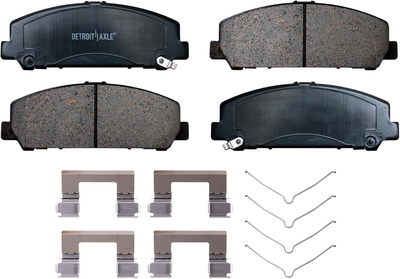 Detroit Axle - Front Brake Kit for 2007-2011 Nissan Armada 2008-2010 TITAN INFINITI QX56, Drilled and Slotted Disc Brake Rotors Ceramic Brakes Pads Replacement : 13.78' inch Rotor
