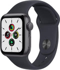 Apple Watch SE (GPS, 44mm) - Space Gray Aluminum Case with Midnight Sport Band (Renewed)
