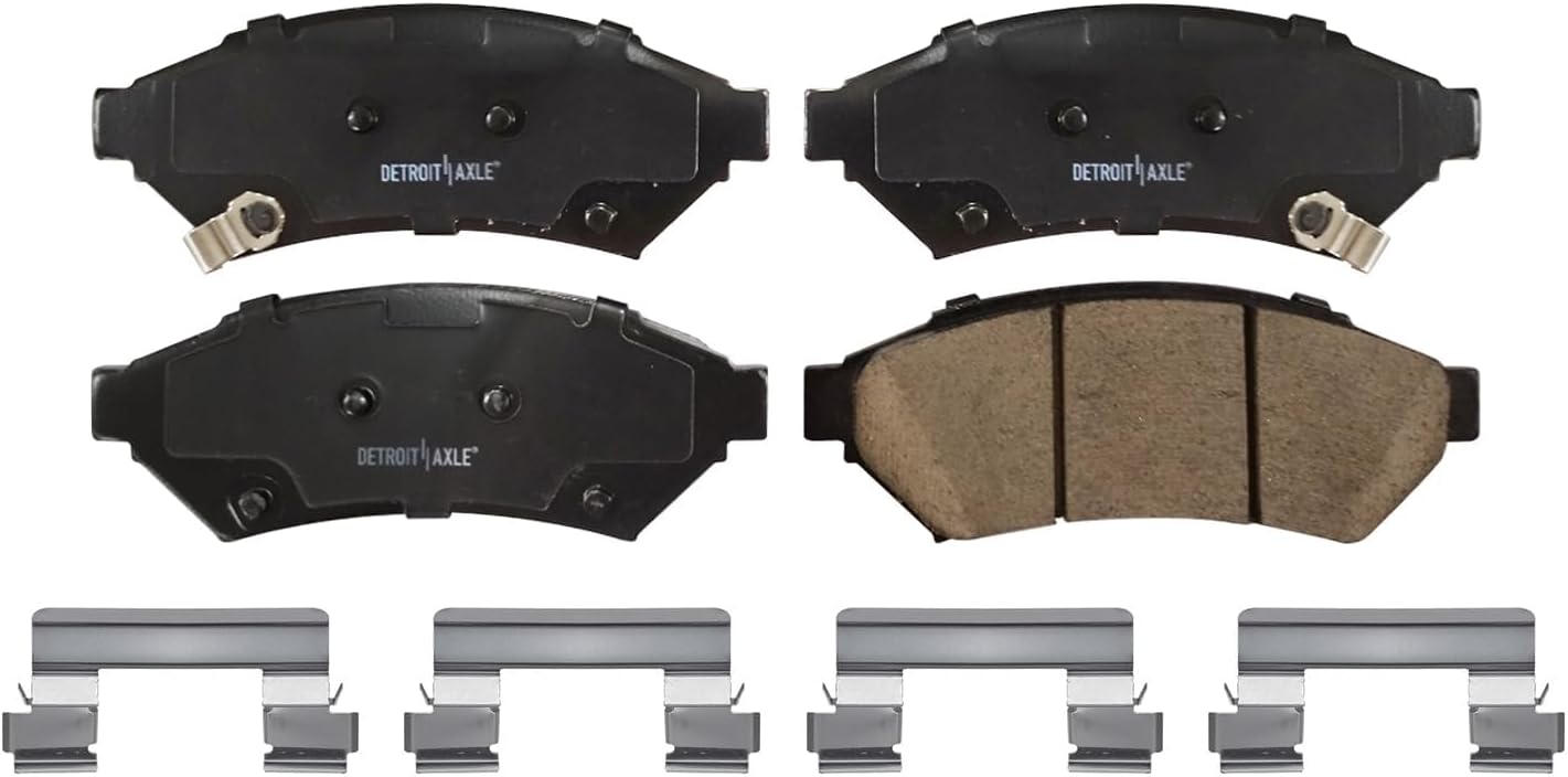 Detroit Axle - Front Brake Kit for 2004 Pontiac Grand Prix Disc Brake Rotors Replacement Ceramic Brakes Pads : 11.69 inch Rotor