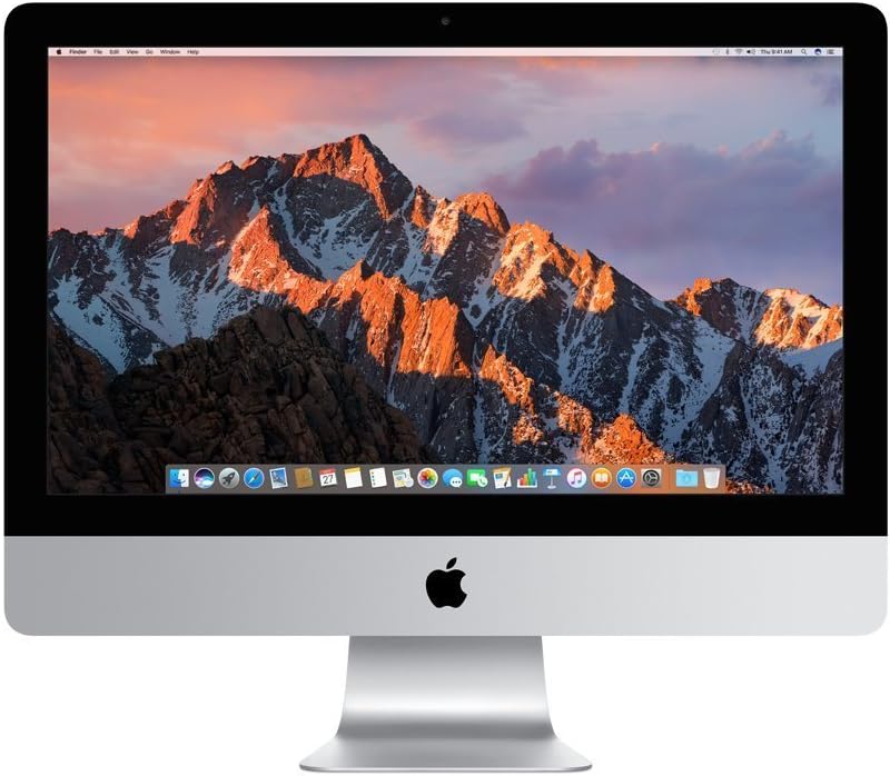 Apple iMac MNE02LL/A 21.5 Inch, 3.4GHz Intel Core i5, 8GB RAM, 256GB Fusion Drive, Silver (Renewed)