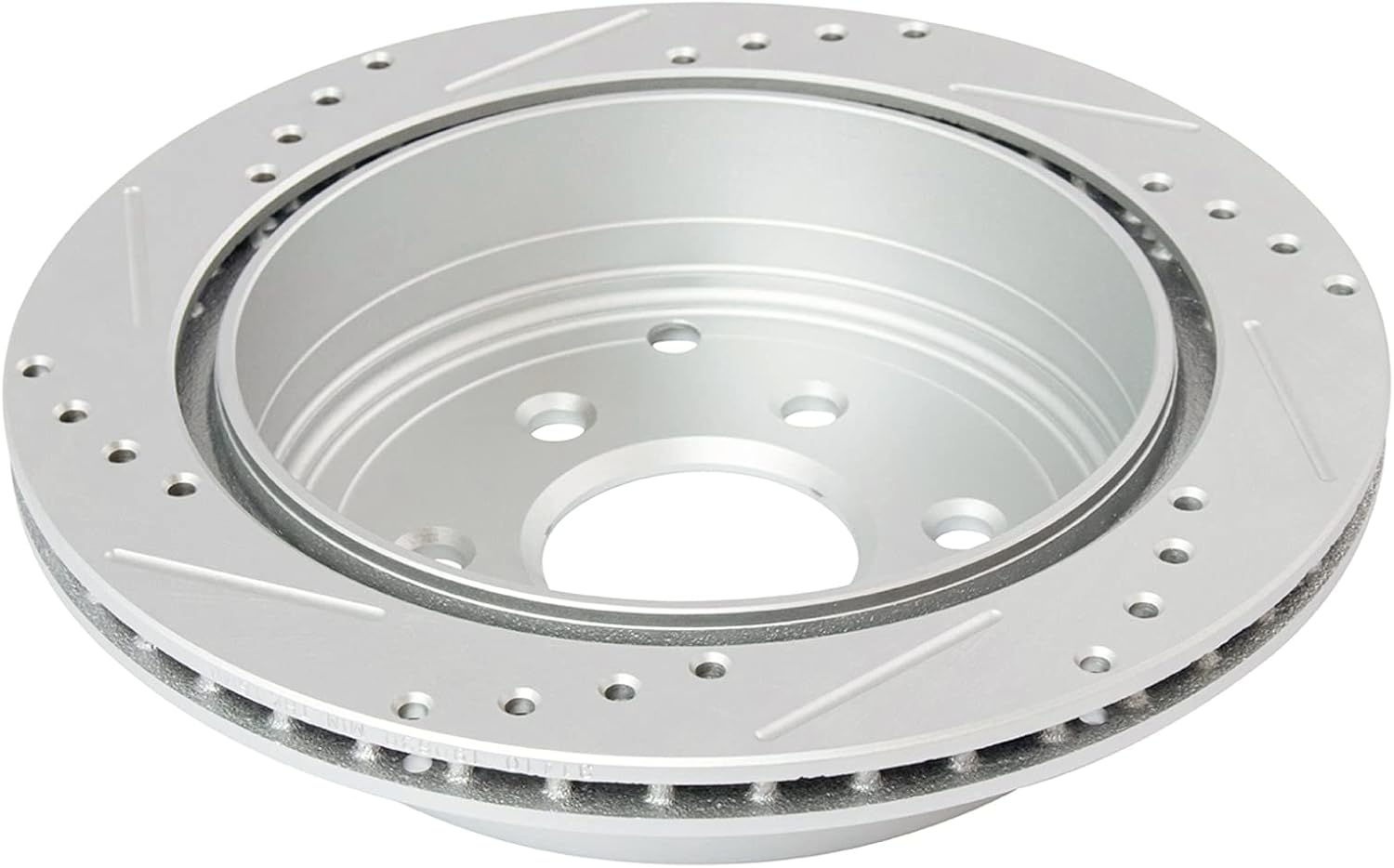 TRQ Performance Front and Rear Brake Rotor Set G Coated Drilled and Slotted Vented Compatible with 2005-2024 Nissan Frontier 2005-2015 Xterra 2009-2012 Suzuki Equator